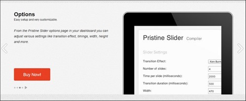 Pristine Slider: pure CSS3 interactive slider