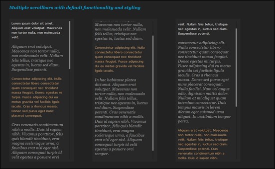 multiple-scrollbars-with-default-functionality