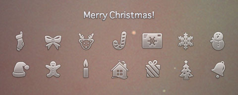 Christmas Icons In PSD