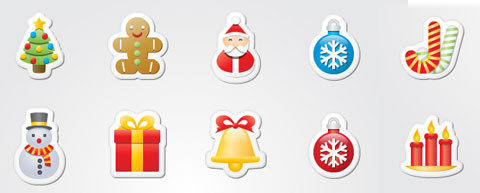 Christmas Sticker Icons