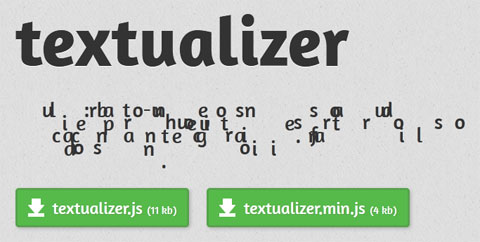 jQuery Textualizer