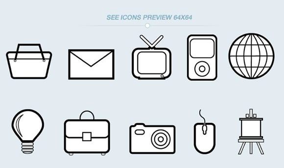 DealPixel: 500 Beautiful Outline Vector Icons