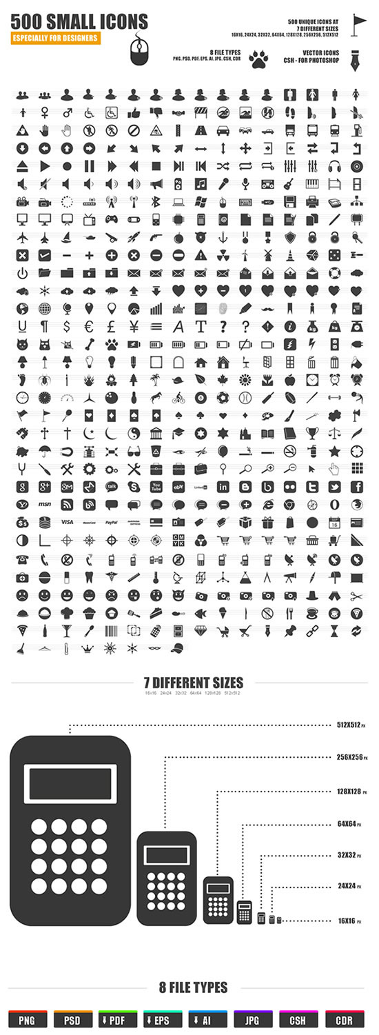 DealPixel: 500 Clean Icons