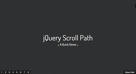 jQuery Scroll Path