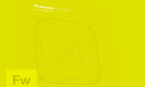 iOS7 Icon Template For Fireworks
