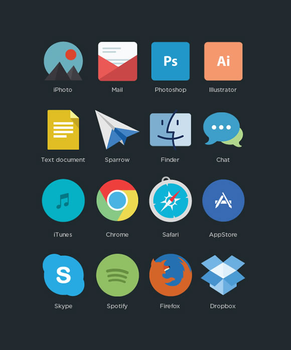 Free program icons by Applove