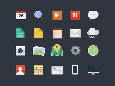 Free Flat Icons by buatoom