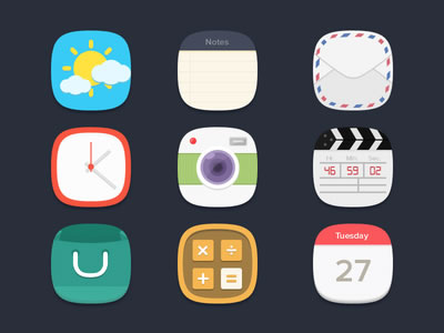 Flat Icons Freebie by Seevi