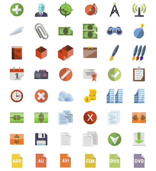 Flat Icons: More Than 3600 Icons by iconShock