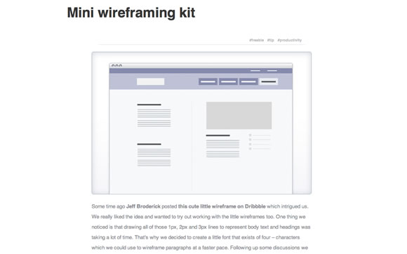 Mini Wireframing Kit