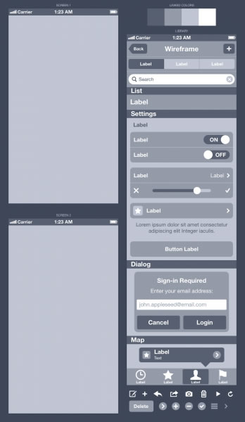 How To Wireframe An iPhone App In Sketch