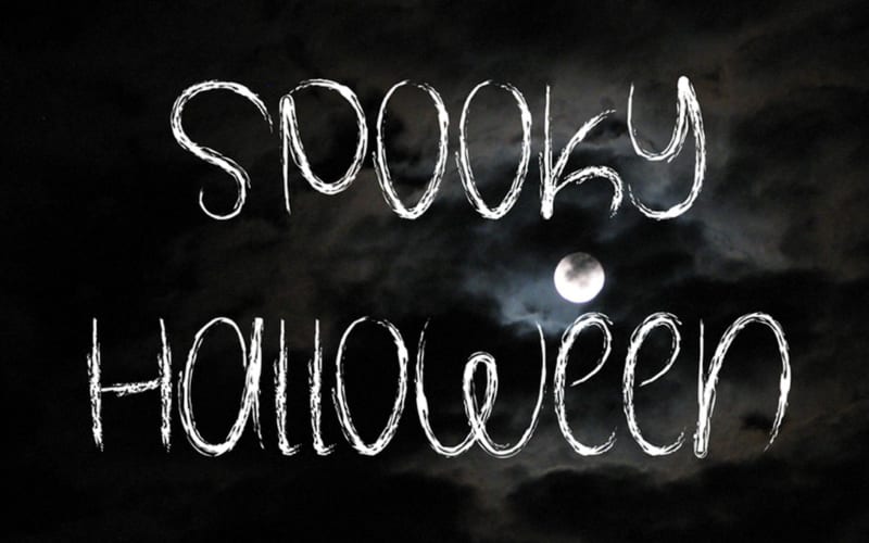 spooky text font free
