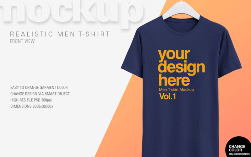 Free Men T-Shirt Mockup – Master Script