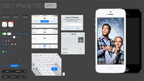 iOS7 GUI PSD